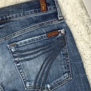 7 For All Mankind crop dojo capri jeans boho